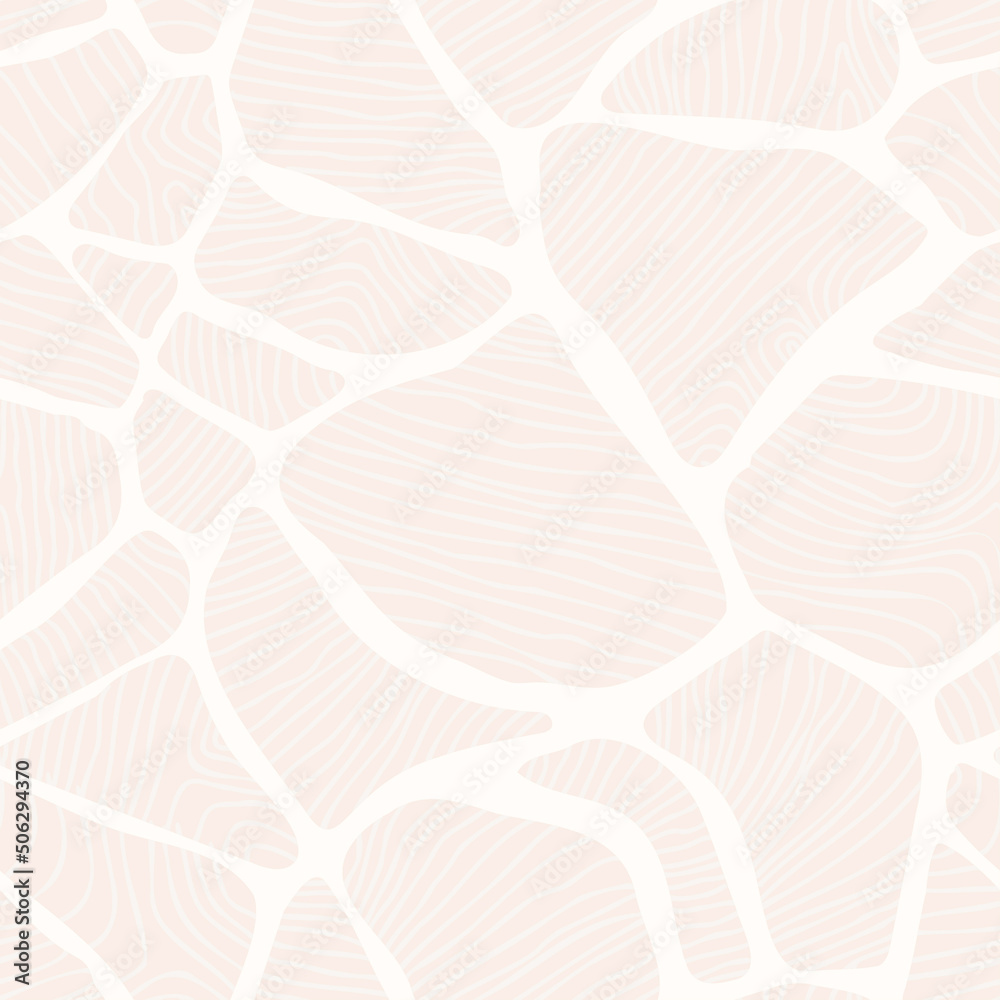 Seamless pattern with stone wall texture. Hand drawn vector illustration. Flat colors, easy to recolor.