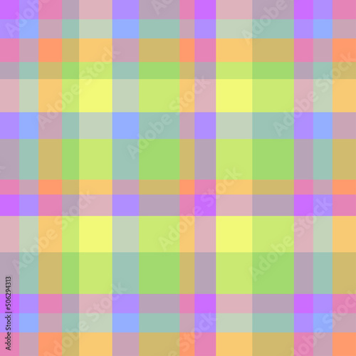 Seamless checkered texture. Abstract pattern for design. Cute colors. Print for textiles