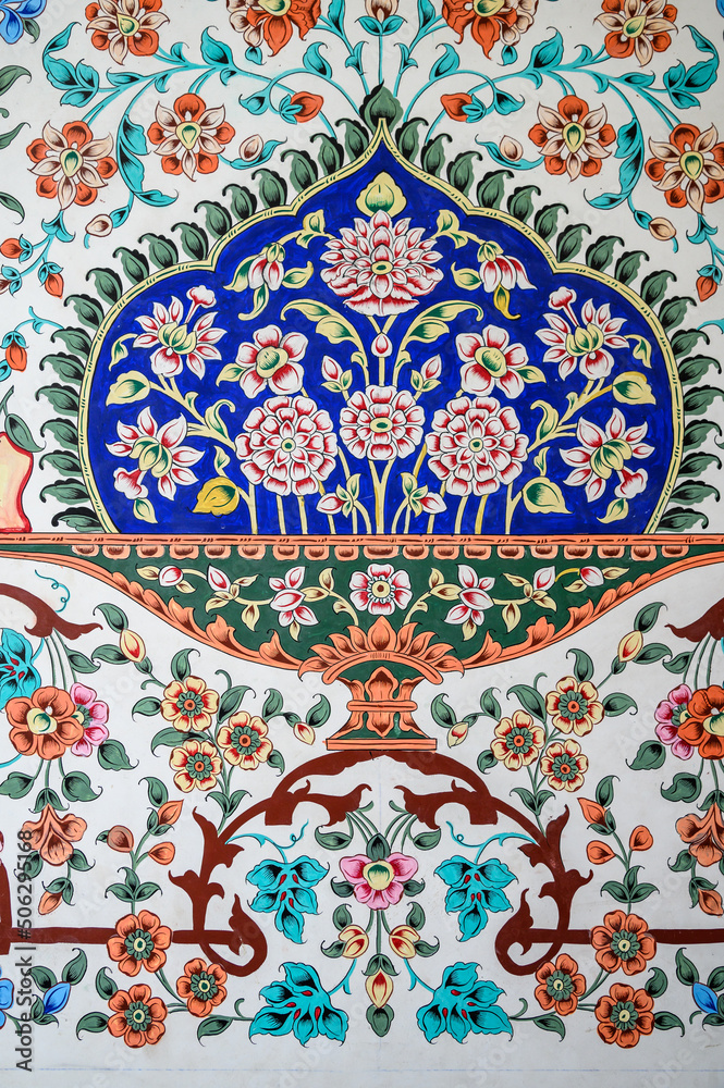 Multani Pattern tiles On Mosque Wall