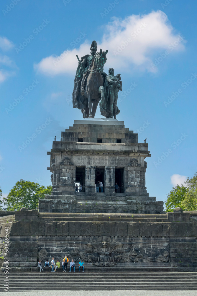Reiterstandbild von Kaiser Wilhelm, Deutsches Eck, Koblenz