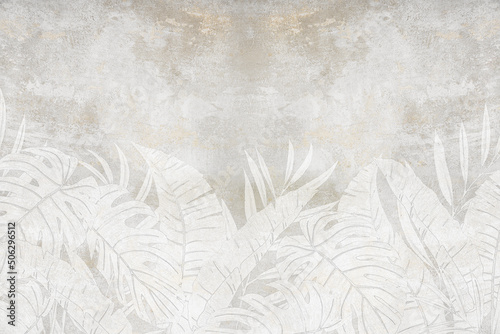 Fototapeta białe liście