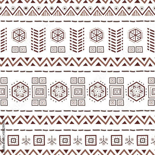 Navajo seamless pattern. Ikat background with traditional design texture background design vector. Aztec abstract geometric print. Ethnic hipster border backdrop