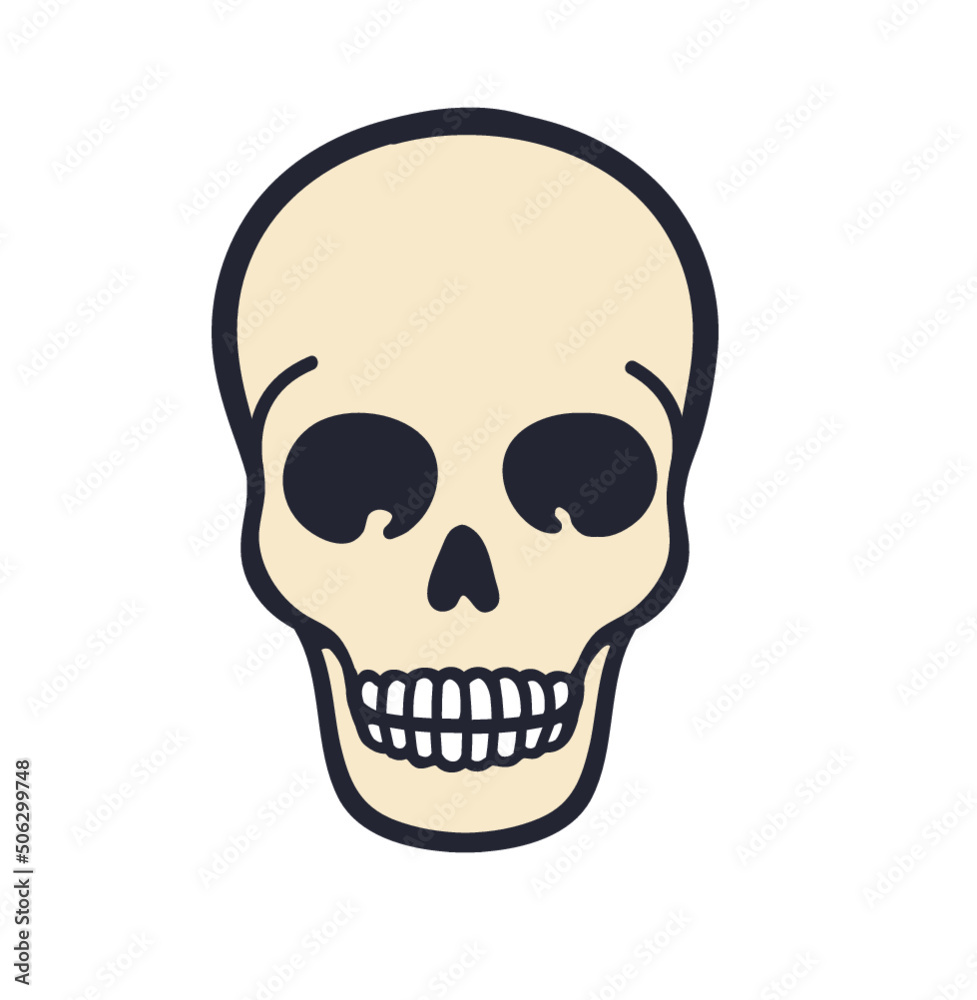 Skull vector logo icon illustration. layered file, Skull vector logo icon illustration. layered file,