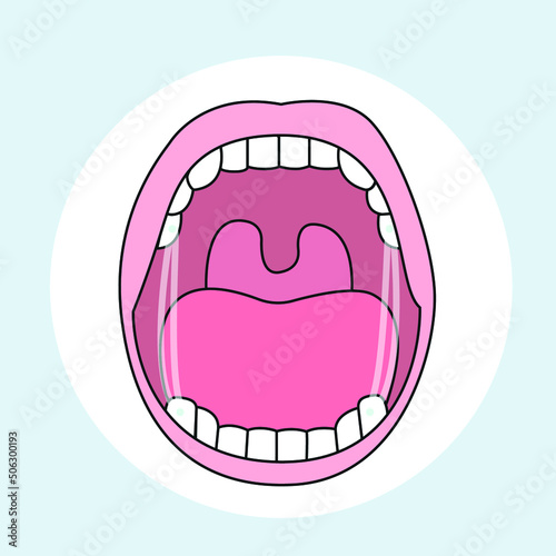 Invisalign Ataches Orthodontist vector illustrator