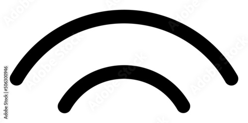 Broadcasting vector illustration. Flat illustration iconic design of broadcasting, isolated on a white background.