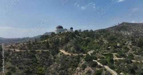 HOLLYWOOD, CALIFORNIA - MAY 14, 2022. Famous Hollywood Sign in Los Angeles, California. Hollywood Sign in Mount Lee in LA.