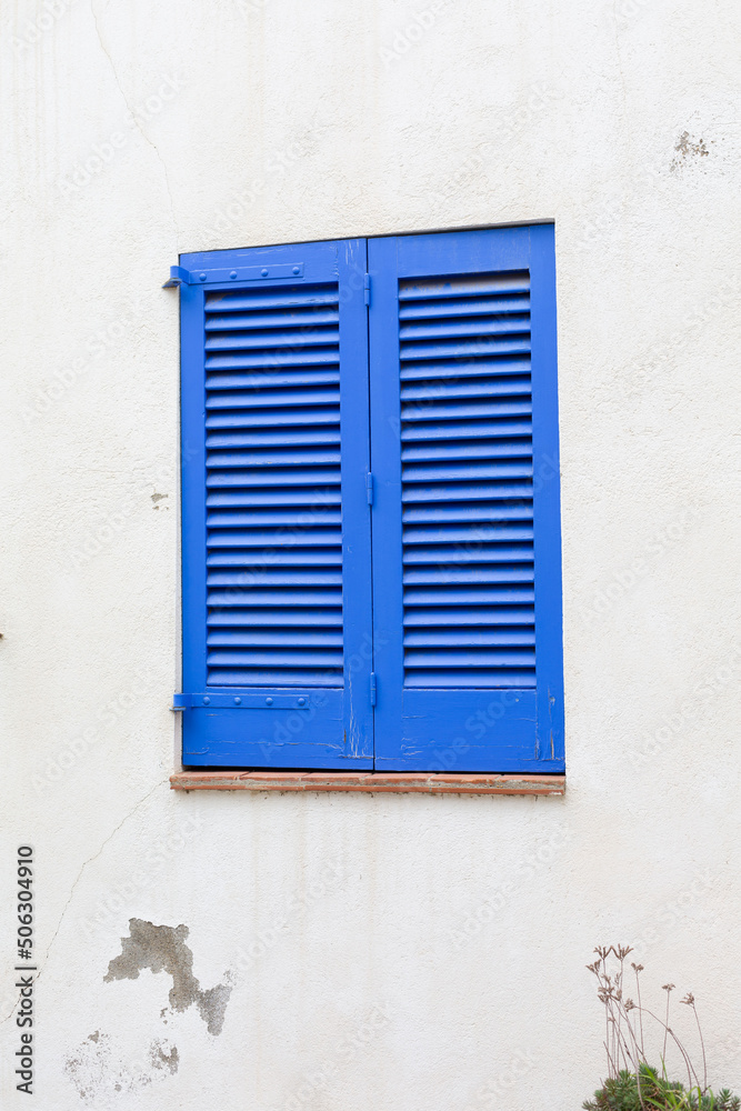 Details of window and door in Costa Brava Catalana, Spain