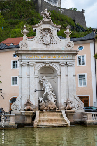 Fountain with Neptune and horse