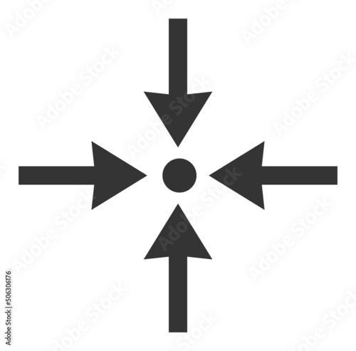Meeting point vector illustration. Flat illustration iconic design of meeting point, isolated on a white background.