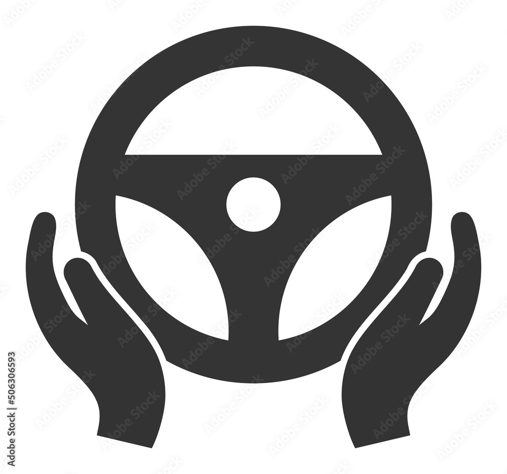 Car drive vector illustration. Flat illustration iconic design of car drive, isolated on a white background. Car drive vector illustration. Flat illustration iconic design of car drive, isolated on a white background.