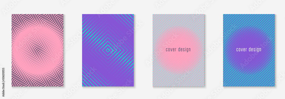 Corporate brochure cover page with minimalist geometric element.