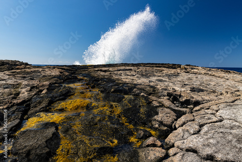 Blow Hole on Keahole Point, Hawaii Island, Hawaii, USA photo