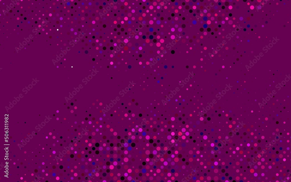 Light Pink vector texture with disks.
