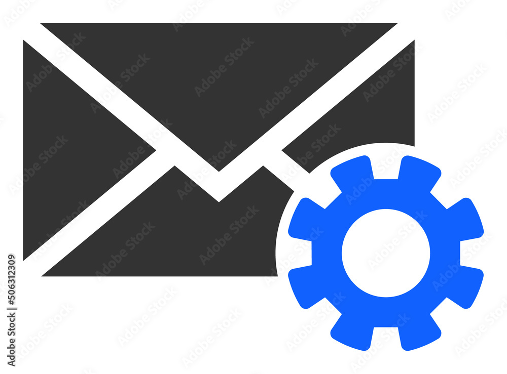 Mail options vector illustration. Flat illustration iconic design of mail options, isolated on a white background. Mail options vector illustration. Flat illustration iconic design of mail options, isolated on a white background.