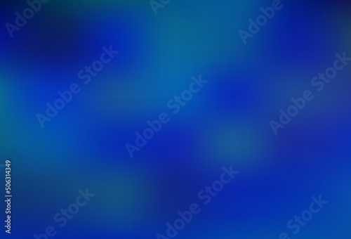 Dark BLUE vector abstract bokeh pattern.