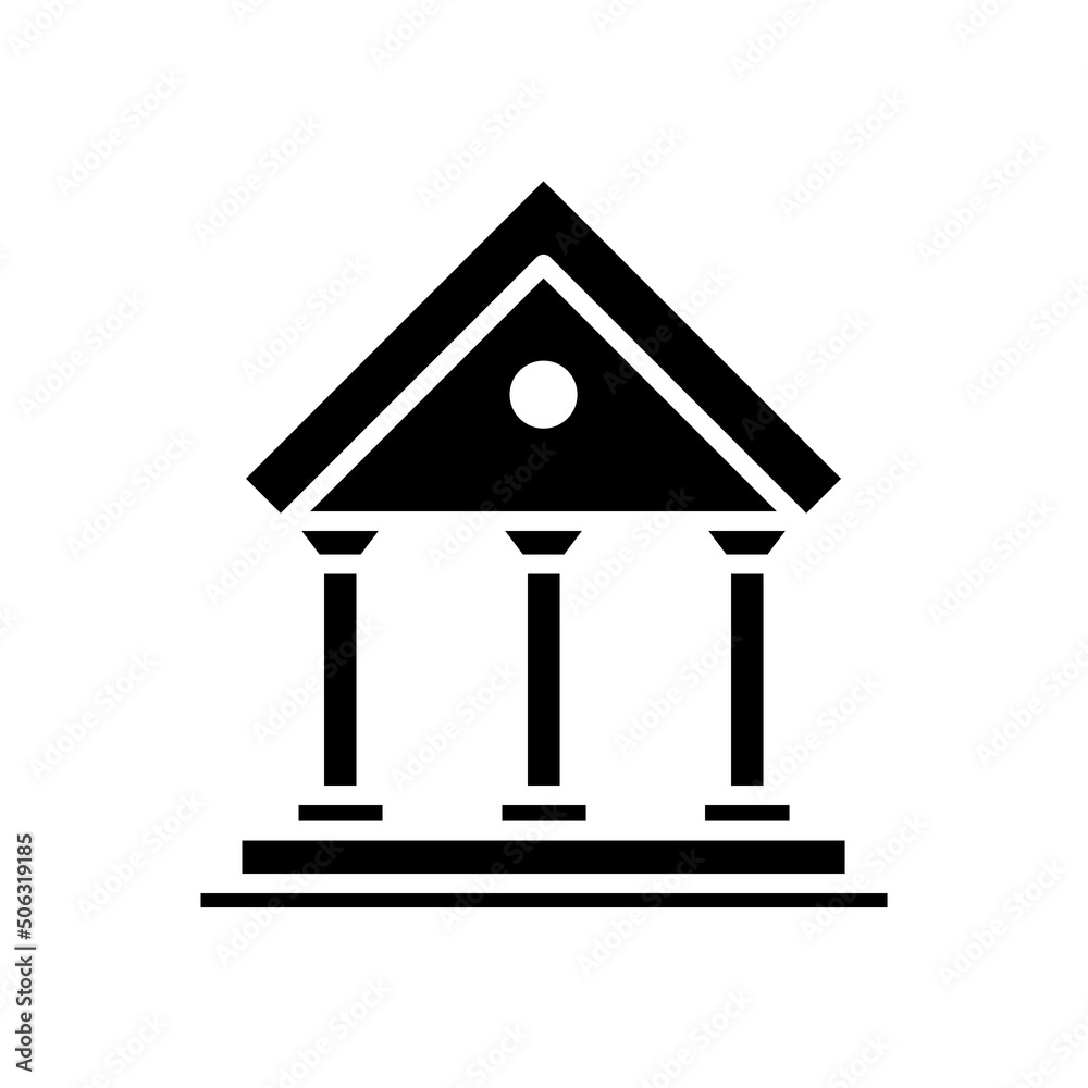 bank new icon simple vector bank new icon simple vector