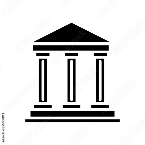 bank new icon simple vector