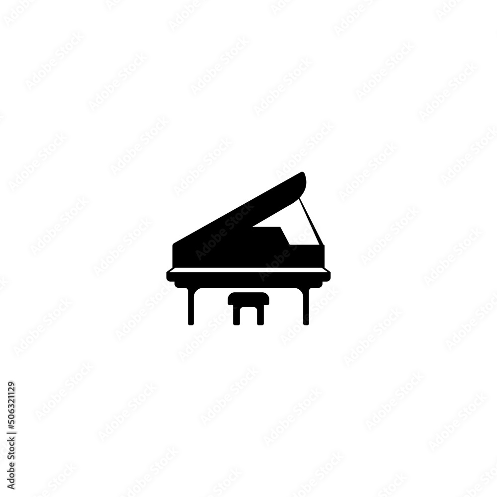 Piano logo template vector icon illustration Piano logo template vector icon illustration