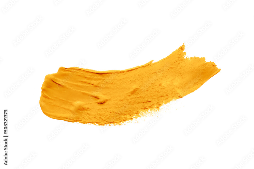 yellow brush isolated on white background yellow brush isolated on white background