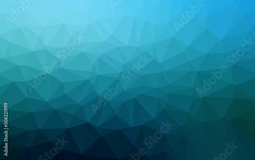 Dark BLUE vector low poly layout.