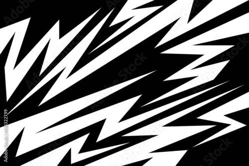 Abstract background with various sharp, zigzag and arrow pattern