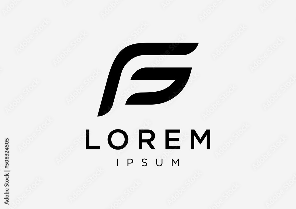 Initial Letter FG logo design template. Initial Letter FG logo design template.