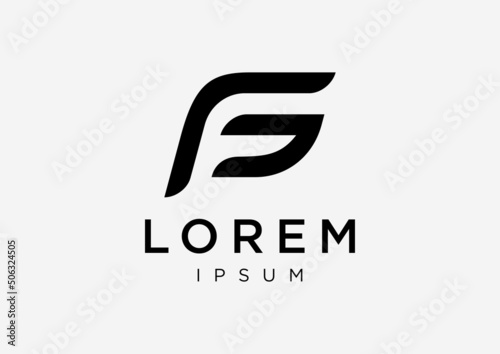 Initial Letter FG logo design template.