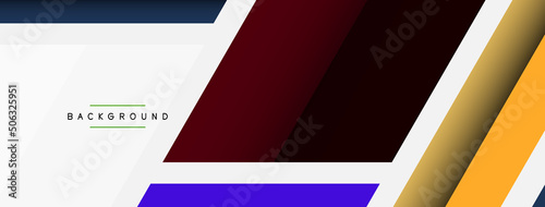 Vector background. Abstract overlapping color lines design with shadow effects. Illustration for wallpaper banner background or landing page