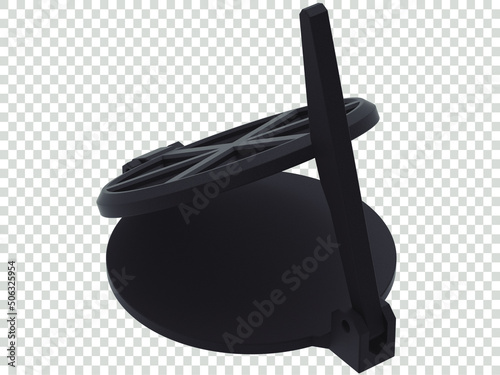 tortilla press render 3d png