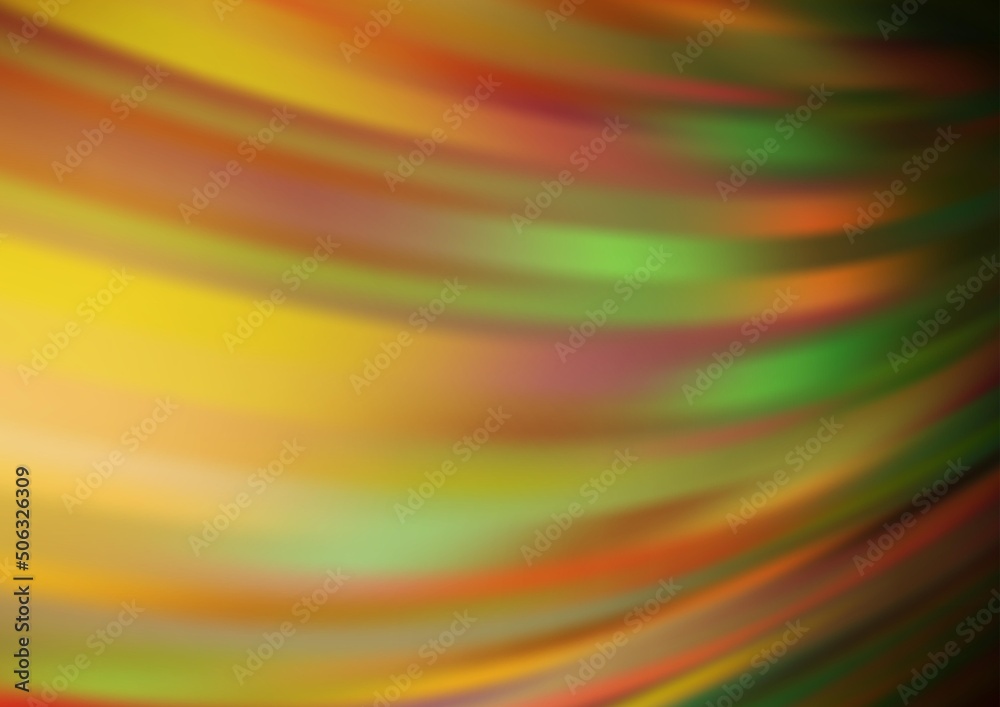 Fototapeta premium Dark Yellow, Orange vector blurred bright background.