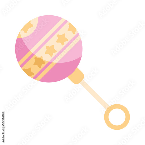 pink baby maracas