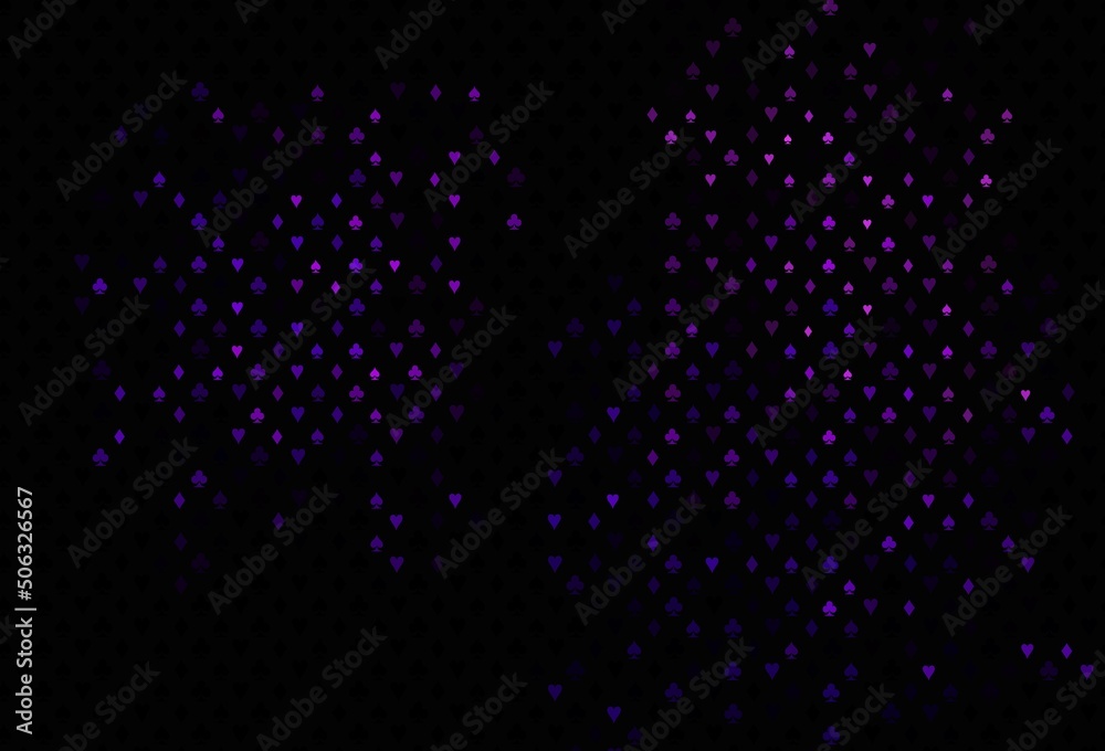 Dark purple vector layout with elements of cards. Dark purple vector layout with elements of cards.