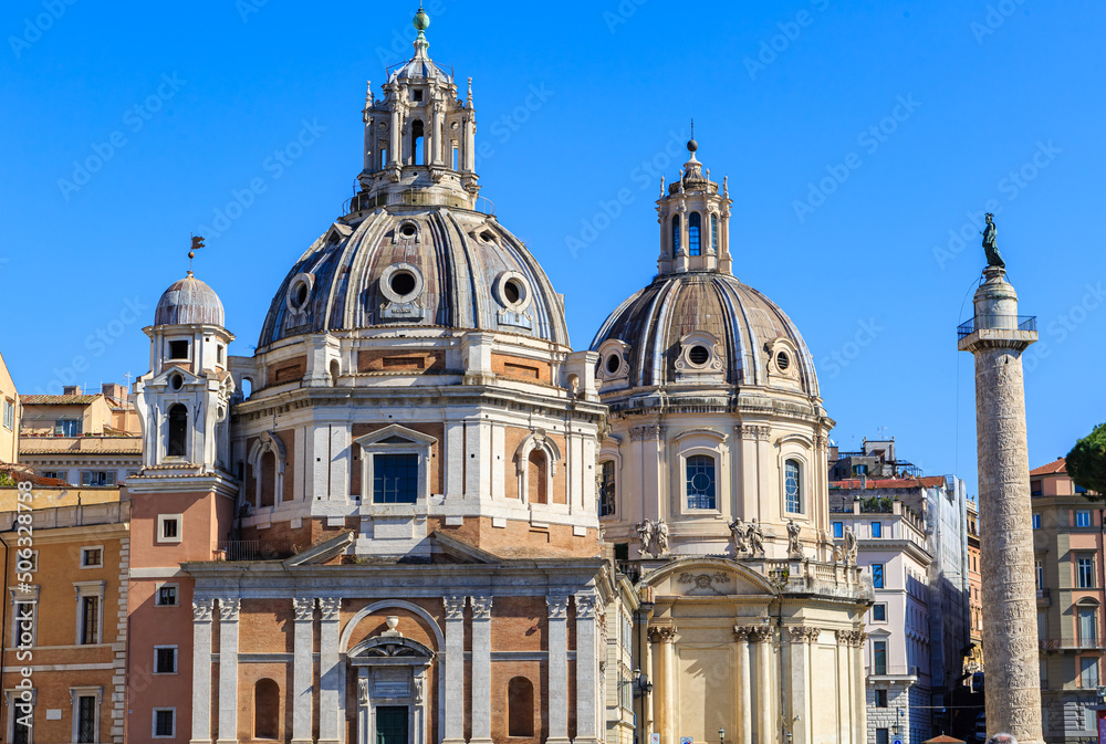 Rome, Italy at the Arch of Constantine and the Colosseum, Forum Romanum, Vatican