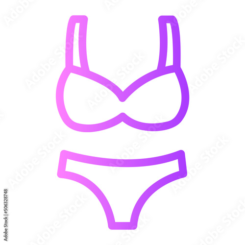 bikini gradient icon