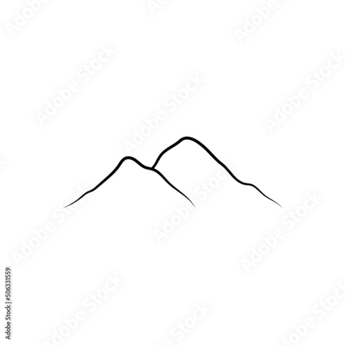 mountain icon vektor illustration design