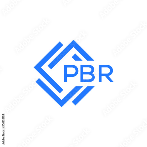 PBR technology letter logo design on white  background. PBR creative initials technology letter logo concept. PBR technology letter design.
 photo