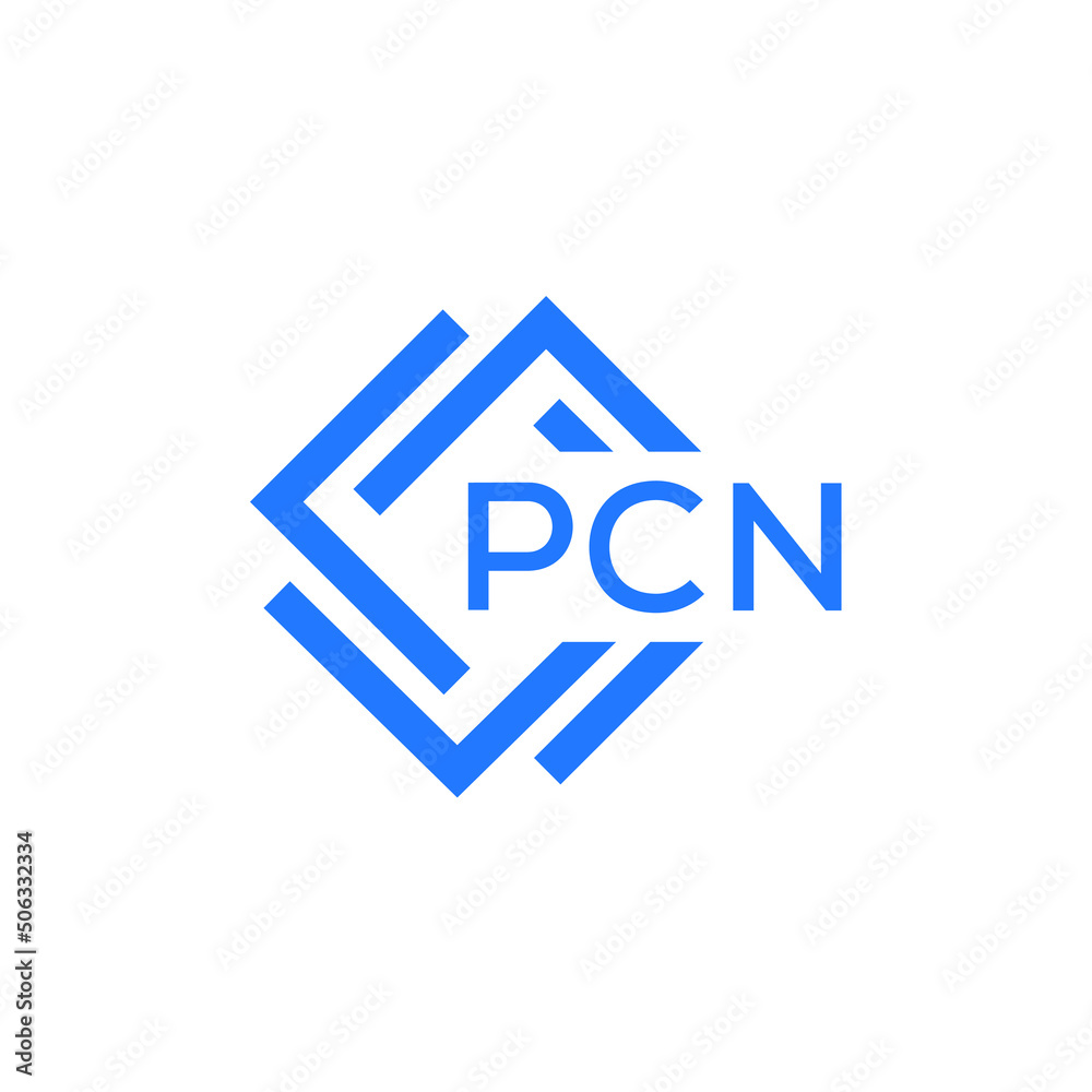 PCN technology letter logo design on white  background. PCN creative initials technology letter logo concept. PCN technology letter design.
 - obrazy, fototapety, plakaty 
