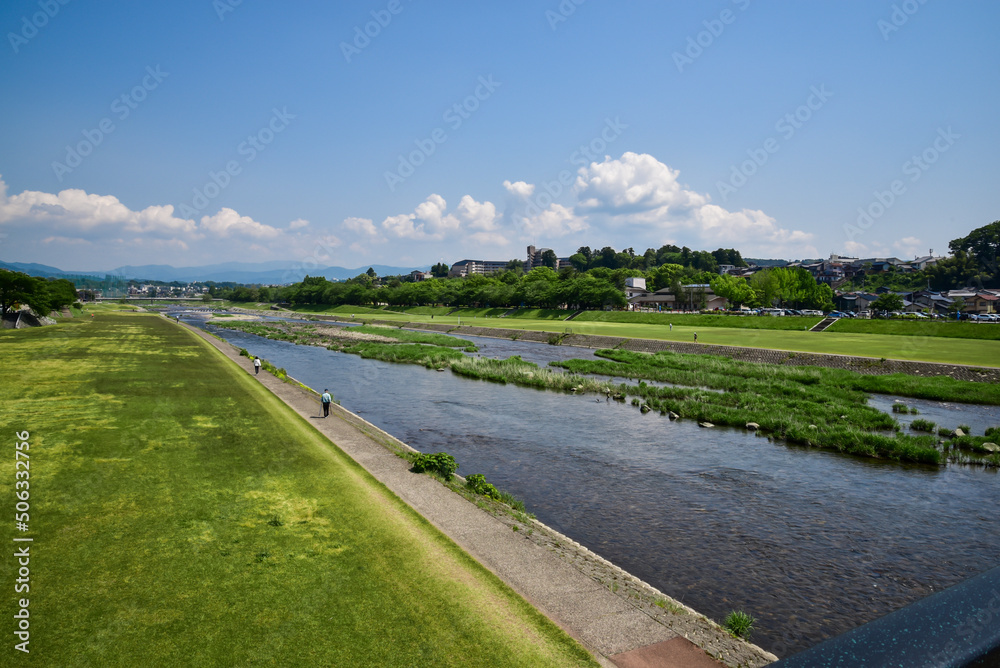 金沢の犀川の風景 【石川県風景】 金沢の犀川の風景 【石川県風景】
