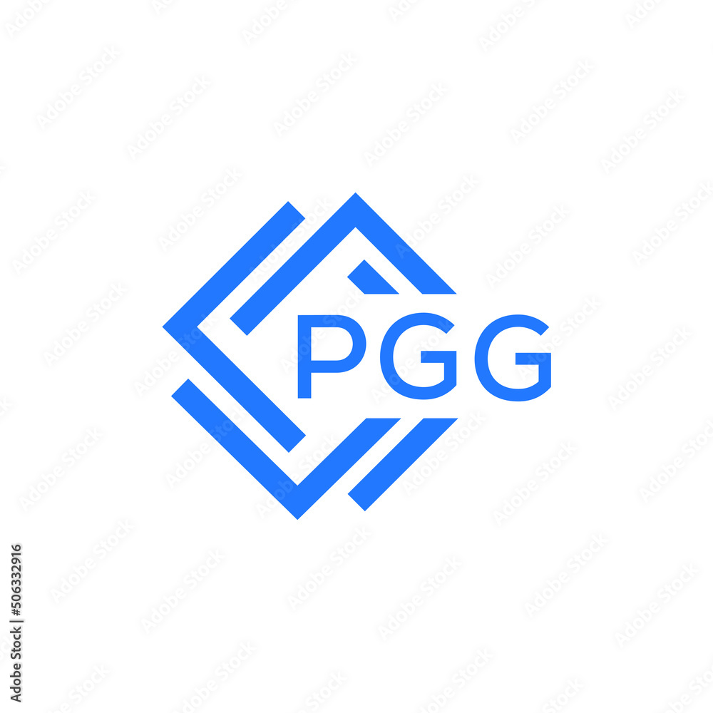 PGG technology letter logo design on white  background. PGG creative initials technology letter logo concept. PGG technology letter design.
