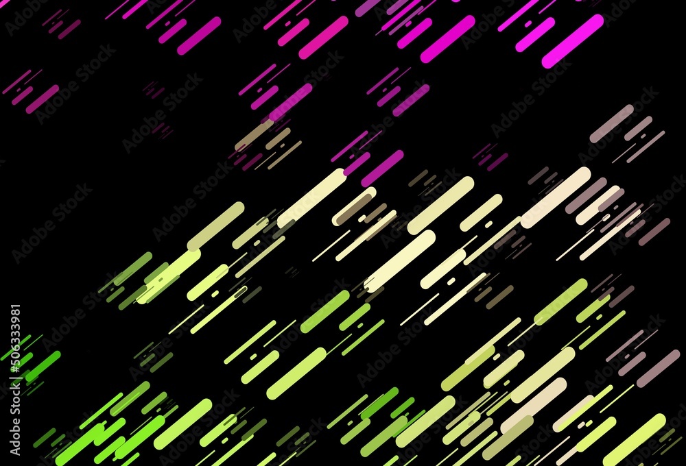 Dark Pink, Green vector backdrop with long lines. Dark Pink, Green vector backdrop with long lines.