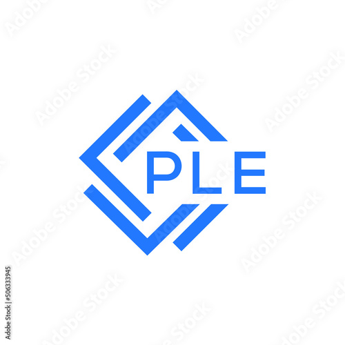 PLE technology letter logo design on white  background. PLE creative initials technology letter logo concept. PLE technology letter design.
