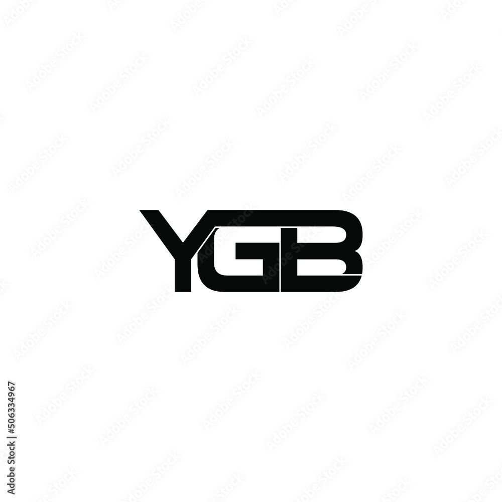 ygb letter original monogram logo design ygb letter original monogram logo design
