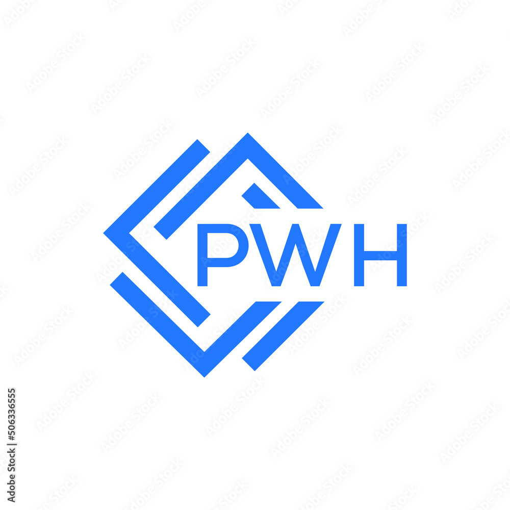 PWH technology letter logo design on white background. PWH creative initials technology letter logo concept. PWH technology letter design. PWH technology letter logo design on white background. PWH creative initials technology letter logo concept. PWH technology letter design.