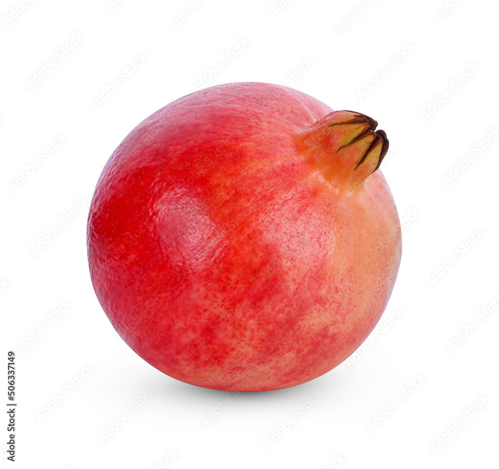 pomegranate fruit isolated on white background. pomegranate fruit isolated on white background.