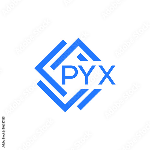 Free Download PYX technology letter logo design on white  background. PYX creative initials technology letter logo concept. PYX technology letter design. - GFXLoad