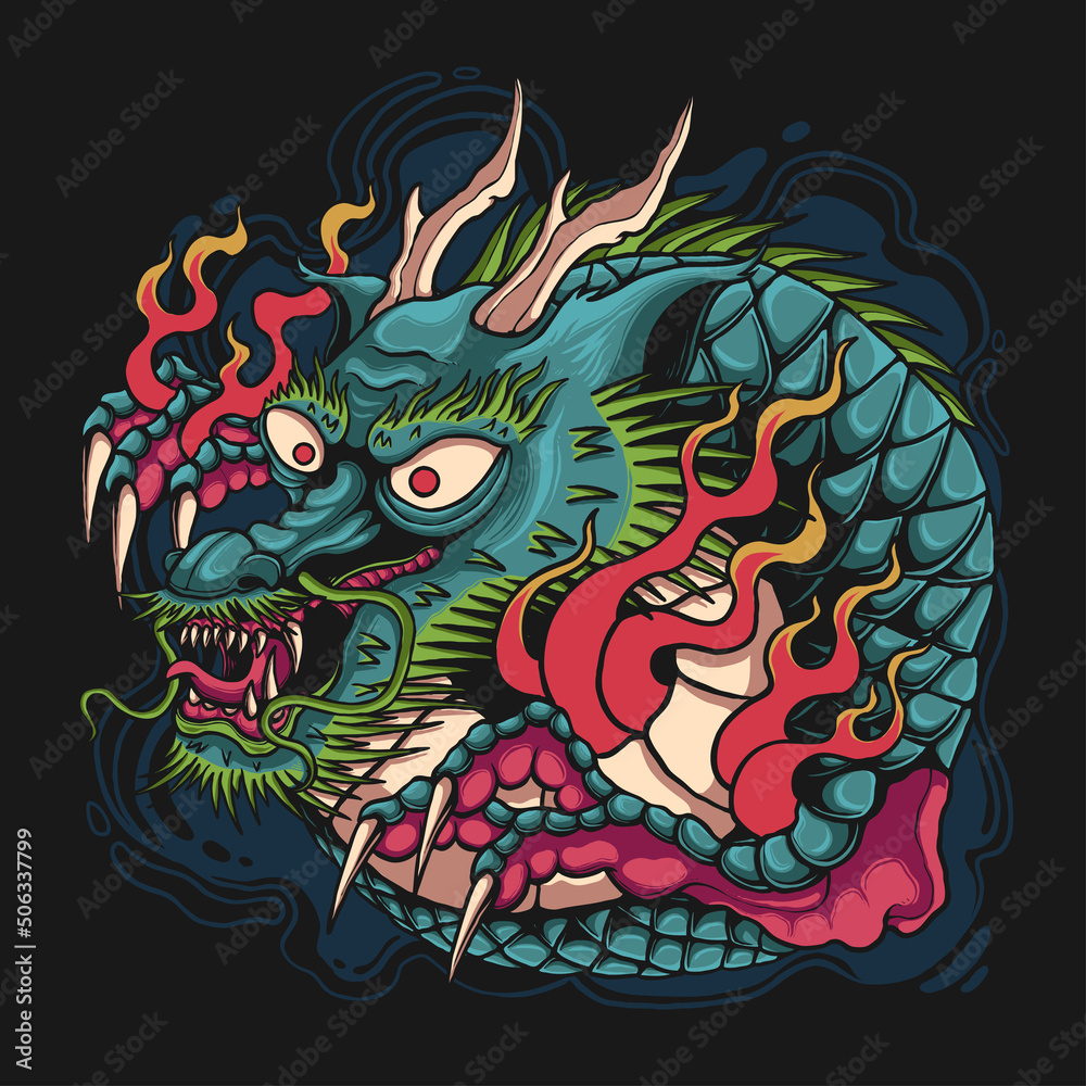 angry dragon fire