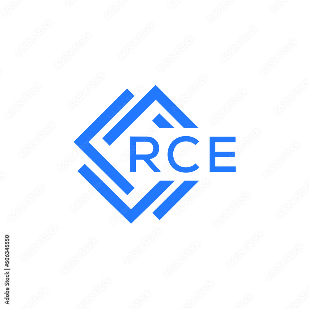 RCE technology letter logo design on white  background. RCE creative initials technology letter logo concept. RCE technology letter design.