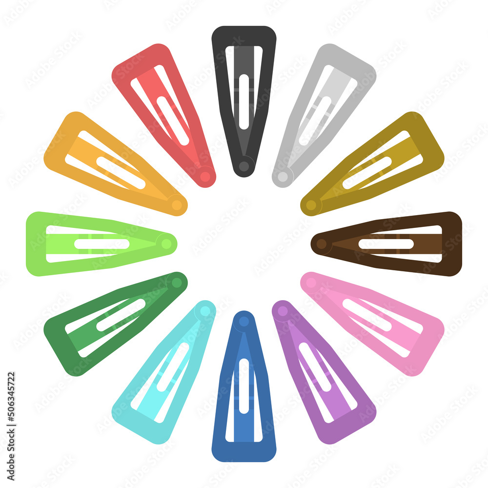 Obraz premium パッチン留めのイラスト