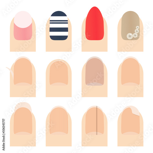 爪のイラストセット