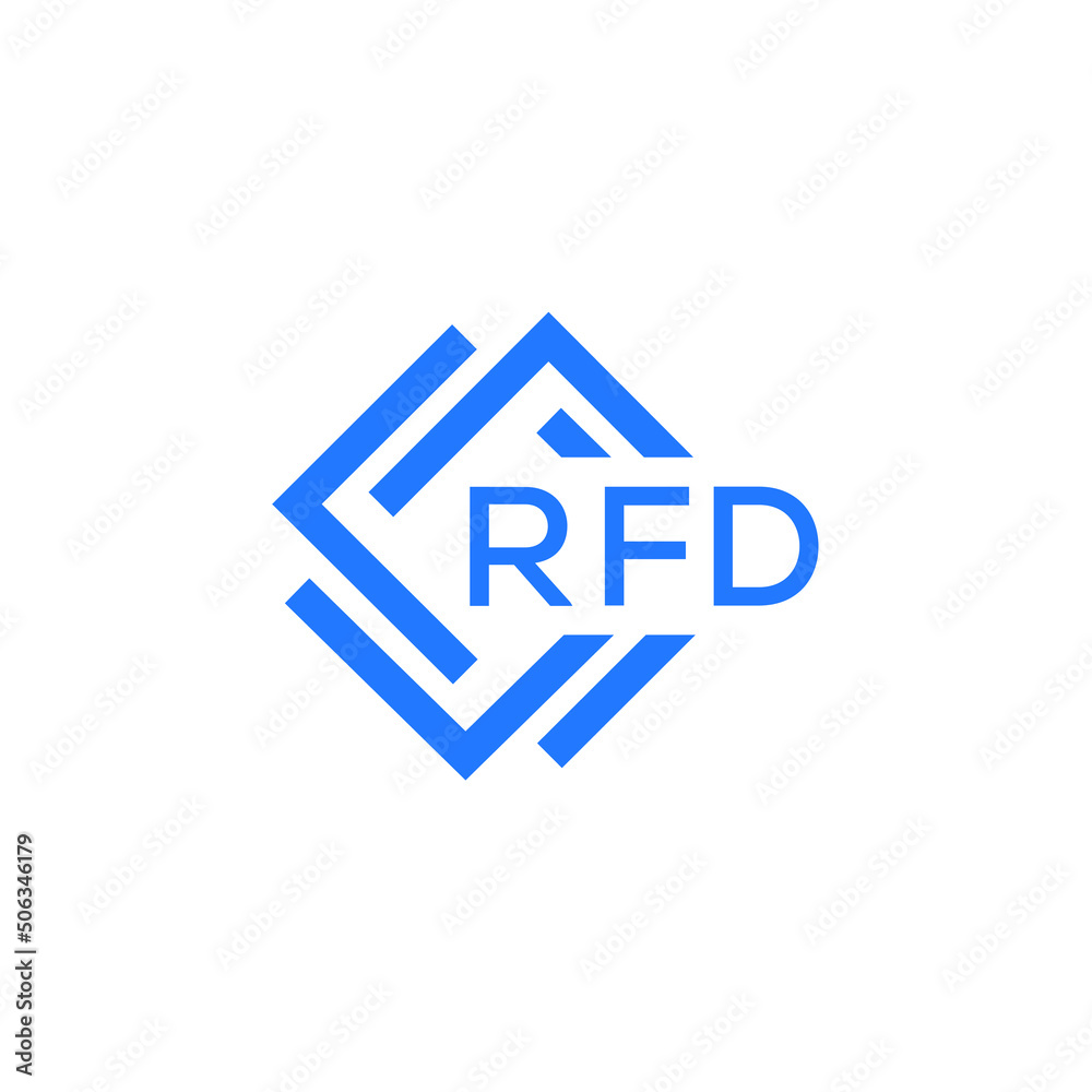RFD technology letter logo design on white background. RFD creative initials technology letter logo concept. RFD technology letter design. RFD technology letter logo design on white background. RFD creative initials technology letter logo concept. RFD technology letter design.